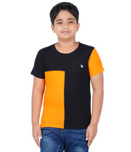 Load image into Gallery viewer, Kiddeo Boys Halfsleeve Colourblock T-shirts(D)