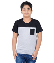 Load image into Gallery viewer, Kiddeo Boys Halfsleeve Colourblock T-shirts(B)
