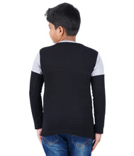 Load image into Gallery viewer, Kiddeo Boys Fullsleeve Colourblock T-shirts(A)