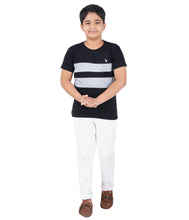 Load image into Gallery viewer, Kiddeo Boys Halfsleeve Colourblock T-shirts(F)