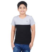 Load image into Gallery viewer, Kiddeo Boys Halfsleeve Colourblock T-shirts(A)