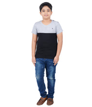 Load image into Gallery viewer, Kiddeo Boys Halfsleeve Colourblock T-shirts(A)