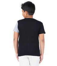 Load image into Gallery viewer, Kiddeo Boys Halfsleeve Colourblock T-shirts(D)