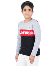 Load image into Gallery viewer, Kiddeo Boys Fullsleeve Colourblock T-shirts(C)