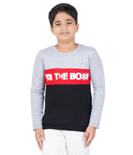 Load image into Gallery viewer, Kiddeo Boys Fullsleeve Colourblock T-shirts(C)