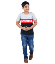 Load image into Gallery viewer, Kiddeo Boys Halfsleeve Colourblock T-shirts(C)