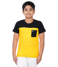 Load image into Gallery viewer, Kiddeo Boys Halfsleeve Colourblock T-shirts(B)