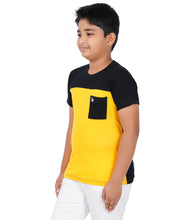 Load image into Gallery viewer, Kiddeo Boys Halfsleeve Colourblock T-shirts(B)