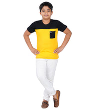 Load image into Gallery viewer, Kiddeo Boys Halfsleeve Colourblock T-shirts(B)