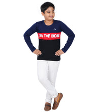 Load image into Gallery viewer, Kiddeo Boys Fullsleeve Colourblock T-shirts(C)