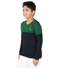 Load image into Gallery viewer, Kiddeo Boys Fullsleeve Colourblock T-shirts(A)