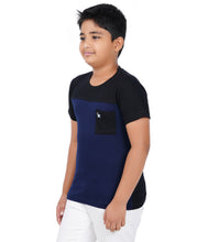 Load image into Gallery viewer, Kiddeo Boys Halfsleeve Colourblock T-shirts(B)
