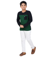 Load image into Gallery viewer, Kiddeo Boys Fullsleeve Colourblock T-shirts(B)
