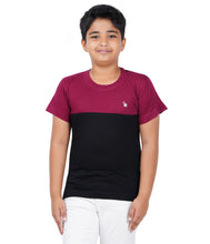 Load image into Gallery viewer, Kiddeo Boys Halfsleeve Colourblock T-shirts(A)