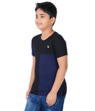 Load image into Gallery viewer, Kiddeo Boys Halfsleeve Colourblock T-shirts(D)