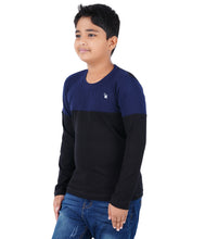 Load image into Gallery viewer, Kiddeo Boys Fullsleeve Colourblock T-shirts(A)