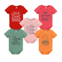 Load image into Gallery viewer, Kiddeo Baby Boys &amp; Girls Bodysuits (Pack of 5)
