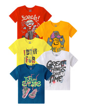 Load image into Gallery viewer, Kiddeo Boys HalfSleeve  T-Shirts (Pack of 5)
