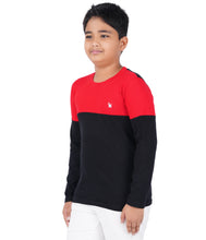 Load image into Gallery viewer, Kiddeo Boys Fullsleeve Colourblock T-shirts(A)
