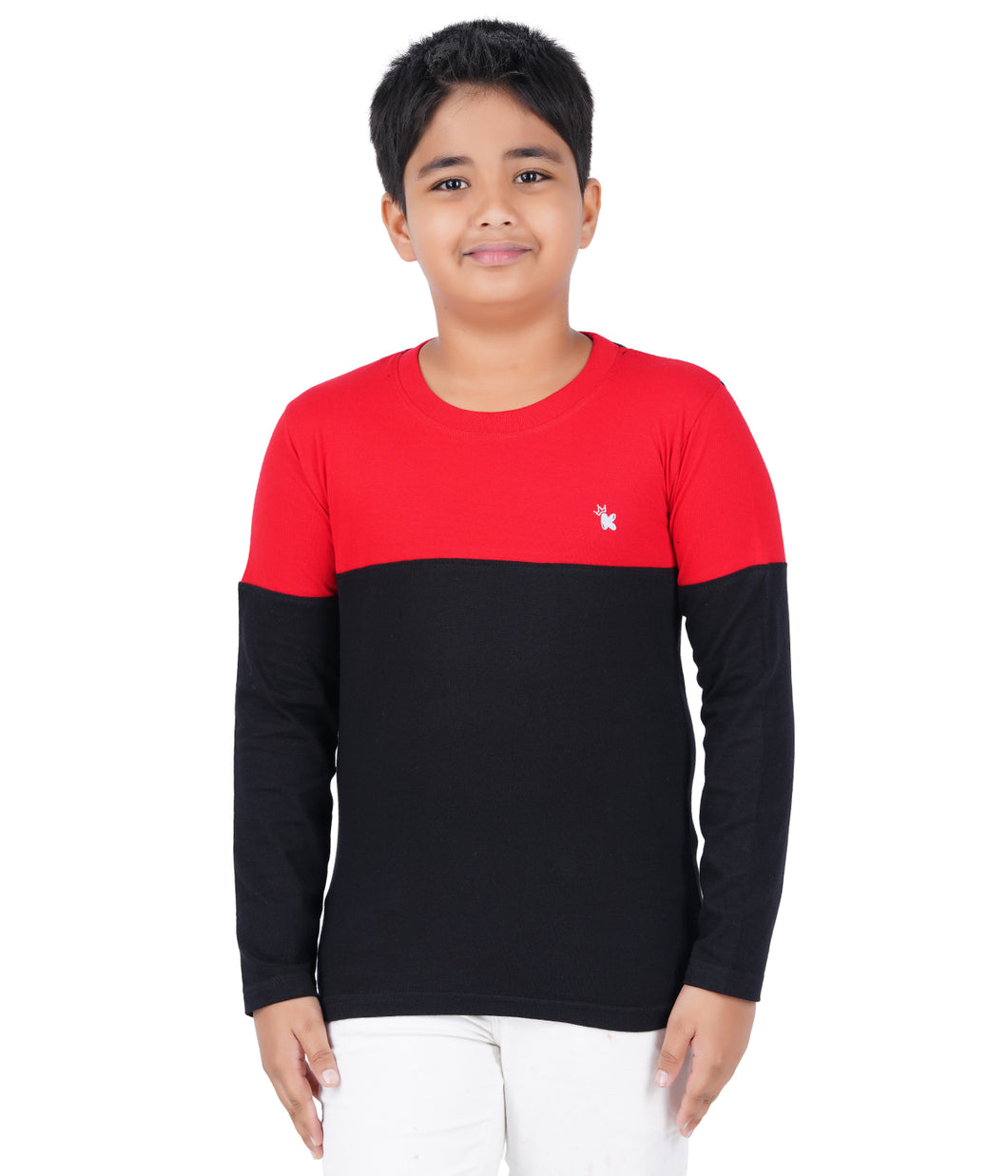 Kiddeo Boys Fullsleeve Colourblock T-shirts(A)