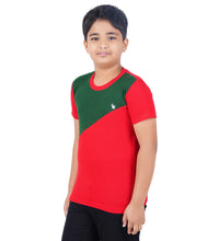 Load image into Gallery viewer, Kiddeo Boys Halfsleeve Colourblock T-shirts(E)
