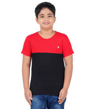 Load image into Gallery viewer, Kiddeo Boys Halfsleeve Colourblock T-shirts(A)
