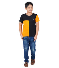 Load image into Gallery viewer, Kiddeo Boys Halfsleeve Colourblock T-shirts(D)
