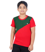 Load image into Gallery viewer, Kiddeo Boys Halfsleeve Colourblock T-shirts(E)
