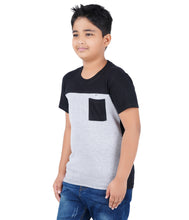 Load image into Gallery viewer, Kiddeo Boys Halfsleeve Colourblock T-shirts(B)

