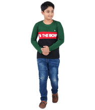 Load image into Gallery viewer, Kiddeo Boys Fullsleeve Colourblock T-shirts(C)
