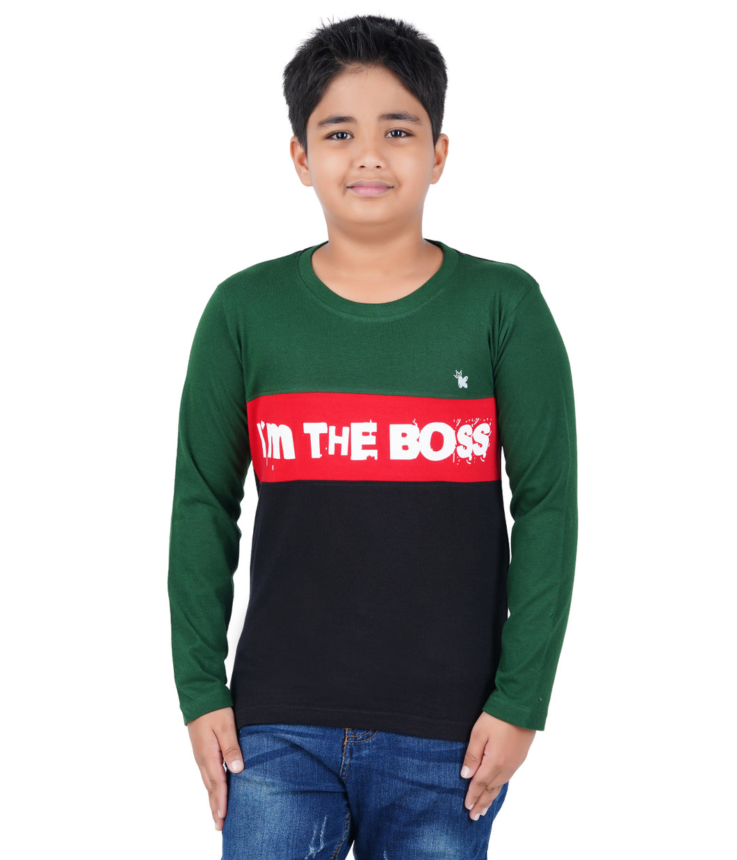 Kiddeo Boys Fullsleeve Colourblock T-shirts(C)