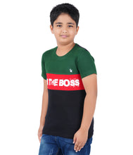 Load image into Gallery viewer, Kiddeo Boys Halfsleeve Colourblock T-shirts(C)
