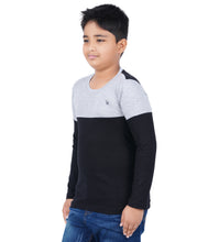 Load image into Gallery viewer, Kiddeo Boys Fullsleeve Colourblock T-shirts(A)
