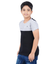 Load image into Gallery viewer, Kiddeo Boys Halfsleeve Colourblock T-shirts(A)
