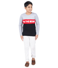 Load image into Gallery viewer, Kiddeo Boys Fullsleeve Colourblock T-shirts(C)
