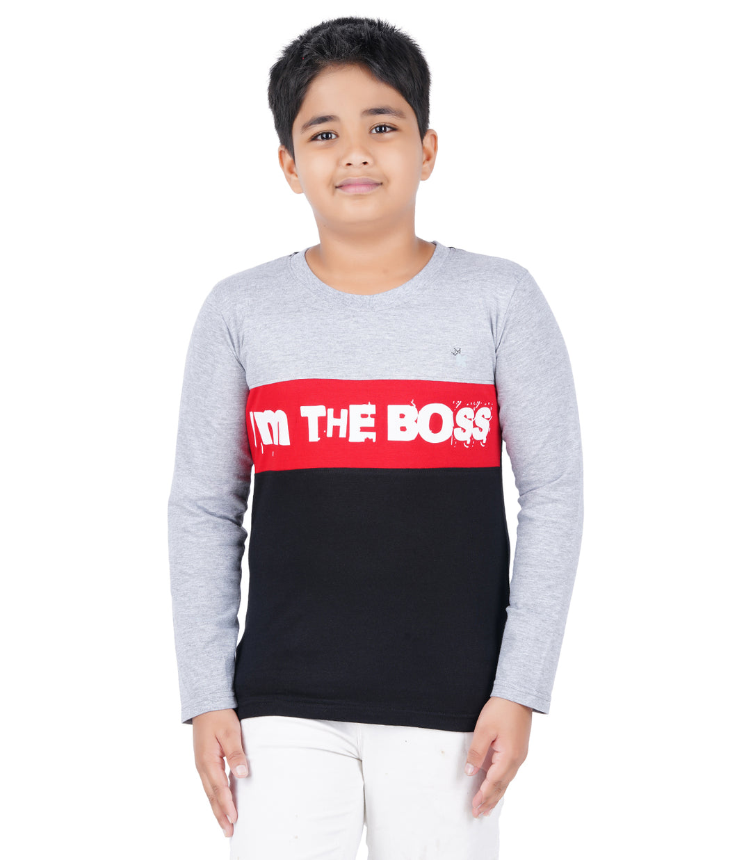 Kiddeo Boys Fullsleeve Colourblock T-shirts(C)