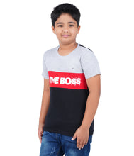Load image into Gallery viewer, Kiddeo Boys Halfsleeve Colourblock T-shirts(C)
