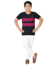 Load image into Gallery viewer, Kiddeo Boys Halfsleeve Colourblock T-shirts(F)
