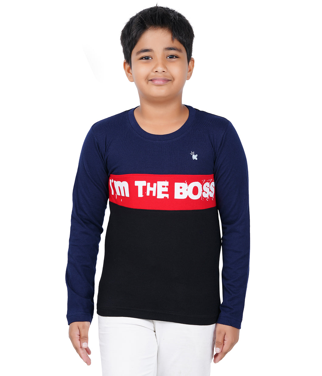 Kiddeo Boys Fullsleeve Colourblock T-shirts(C)