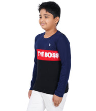 Load image into Gallery viewer, Kiddeo Boys Fullsleeve Colourblock T-shirts(C)
