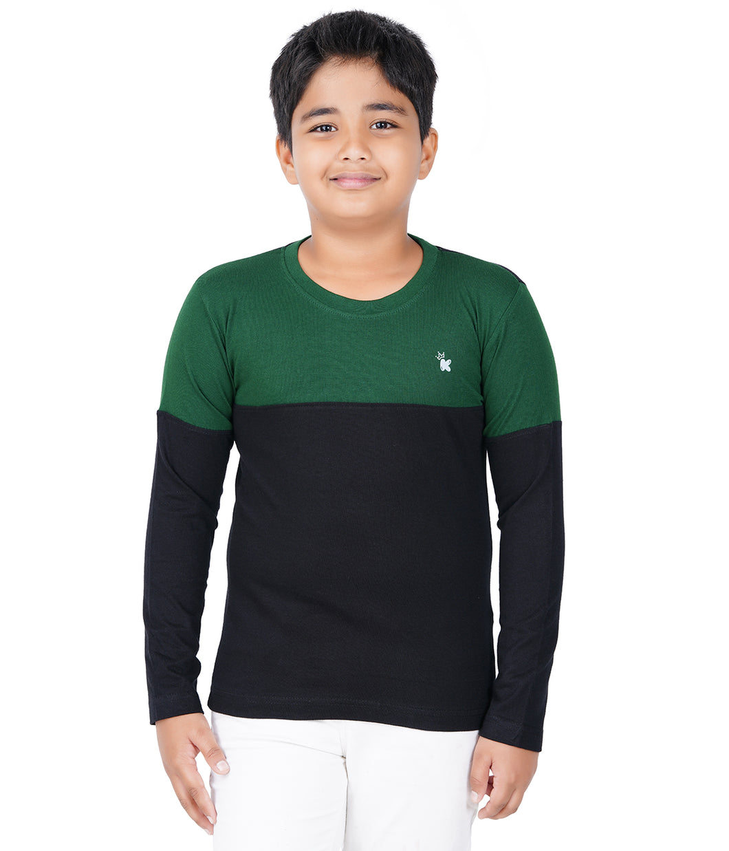 Kiddeo Boys Fullsleeve Colourblock T-shirts(A)
