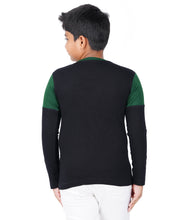 Load image into Gallery viewer, Kiddeo Boys Fullsleeve Colourblock T-shirts(A)
