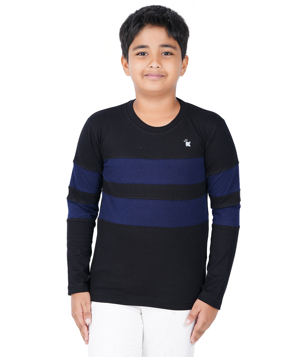 Kiddeo Boys Fullsleeve Colourblock T-shirts(F)