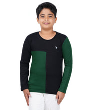 Load image into Gallery viewer, Kiddeo Boys Fullsleeve Colourblock T-shirts(D)
