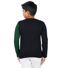 Load image into Gallery viewer, Kiddeo Boys Fullsleeve Colourblock T-shirts(D)
