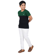 Load image into Gallery viewer, Kiddeo Boys Halfsleeve Colourblock T-shirts(A)

