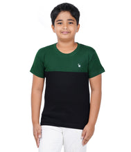 Load image into Gallery viewer, Kiddeo Boys Halfsleeve Colourblock T-shirts(A)
