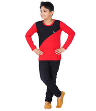 Load image into Gallery viewer, Kiddeo Boys Fullsleeve Colourblock T-shirts(E)
