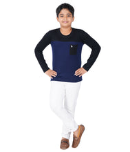 Load image into Gallery viewer, Kiddeo Boys Fullsleeve Colourblock T-shirts(B)

