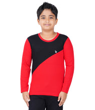 Load image into Gallery viewer, Kiddeo Boys Fullsleeve Colourblock T-shirts(E)
